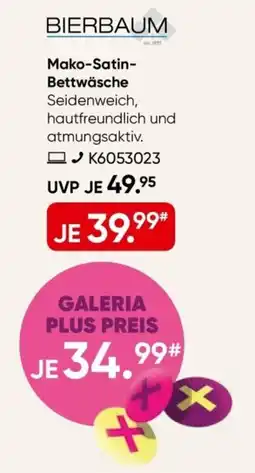 Galeria Mako-Satin-Bettwäsche Angebot