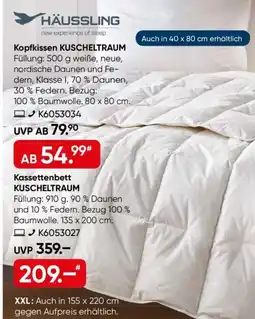 Galeria Kopfkissen KUSCHELTRAUM Angebot