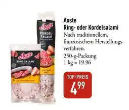 Galeria Markthalle Aoste Ring- oder Kordelsalami Angebot
