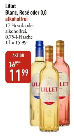 Galeria Markthalle Lillet Blanc, Rosé oder 0,0 alkoholfrei Angebot