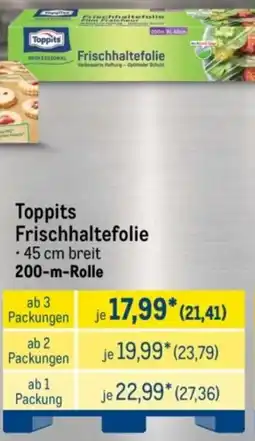 METRO Toppits Frischhaltefolie Angebot