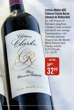 Galeria Markthalle Listrac-Médoc AOC Château Clarke Baron Edmond de Rothschild Angebot