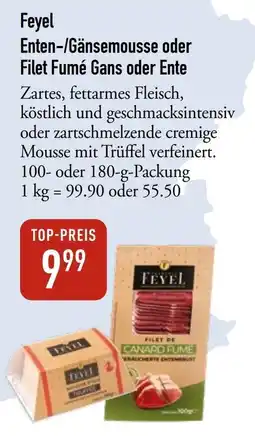 Galeria Markthalle Feyel Enten-/Gänsemousse oder Filet Fumé Gans oder Ente Angebot