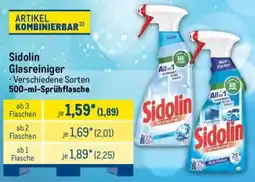 METRO Sidolin Glasreiniger Angebot