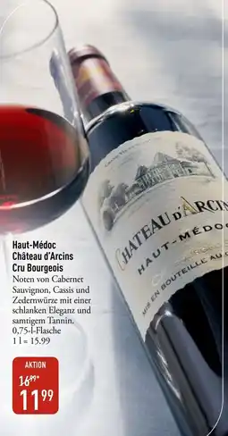 Galeria Markthalle Château d'Arcins Haut-Médoc Cru Bourgeois Angebot