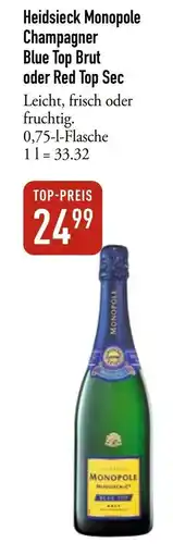 Galeria Markthalle Heidsieck Monopole Champagner Blue Top Brut Angebot