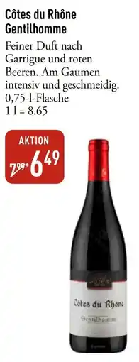 Galeria Markthalle Côtes du Rhône Gentilhomme Angebot