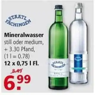 Multi Markt Staatl Fachingen Mineralwasser Angebot