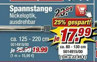 Poco Spannstange Angebot