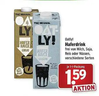 Wasgau Oatly! Haferdrink Angebot