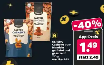 SERENO Cashews oder Mandeln