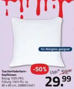ROLLER Taschenfederkern-Kopfkissen Angebot