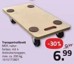 ROLLER Transporttrollbrett MDF, naturfarben Angebot
