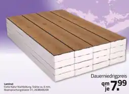 ROLLER Laminat Eiche Natur Nachbildung Angebot