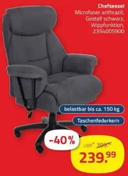 ROLLER Chefsessel Microfaser anthrazit Angebot
