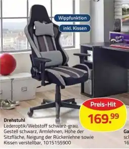 ROLLER Drehstuhl Lederoptik/Webstoff Angebot