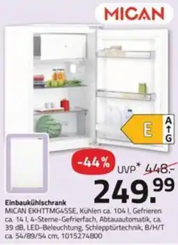 ROLLER Mican Einbaukühlschrank Angebot