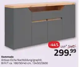 ROLLER Kommode Artisan Eiche Nachbildung/graphit Angebot