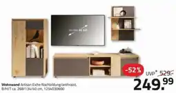 ROLLER Wohnwand Artisan Eiche Nachbildung/anthrazit Angebot