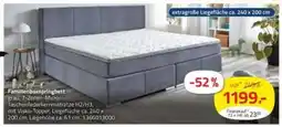 ROLLER Familienboxspringbett grau Angebot