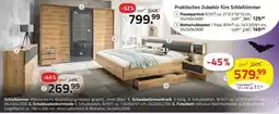 ROLLER Schlafzimmer Plankeneiche Nachbildung/Absatz graphit, ohne Deko Angebot