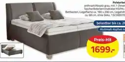 ROLLER Polsterbett anthrazit/Absatz grau Angebot