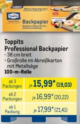 METRO Toppits Professional Backpapier Angebot