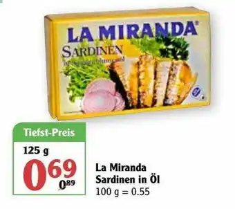 Globus La Miranda Sardinen In öl Angebot