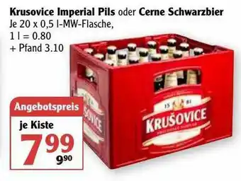 Globus Krusovice Imperial Pils Oder Cerne Schwarzbier Angebot