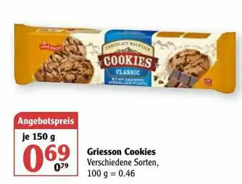 Globus Griesson Cookies Angebot