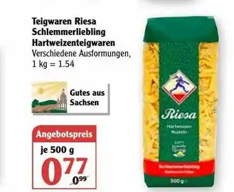 Globus Teigwaren Riesa Schlemmerliebling Hartweizenteigwaren Angebot