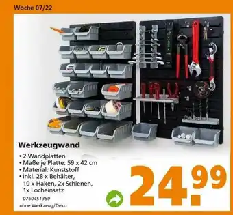 Globus Baumarkt Werkzeugwand Angebot