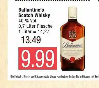 Marktkauf Ballantines Scotch Whisky Angebot