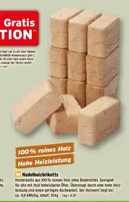Raiffeisen Markt Nadelholzbriketts Angebot