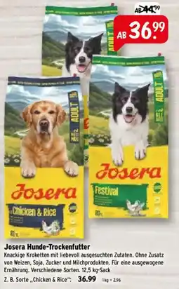 Raiffeisen Markt Josera Hunde-Trockenfutter Angebot