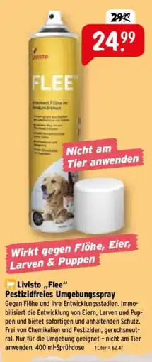 Raiffeisen Markt Livisto „Flee“ Pestizidfreies Umgebungsspray Angebot
