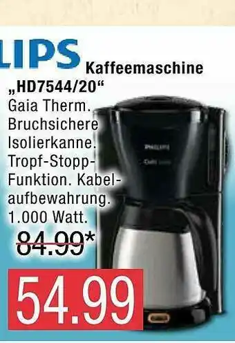 Marktkauf Philips Kaffeemaschine „hd7544-20“ Angebot