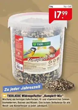 Raiffeisen Markt TIERLIEBE Wildvogelfutter „Komplett-Mix“ Angebot