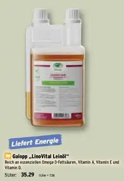 Raiffeisen Markt Galopp „LinoVital Leinöl“ Angebot