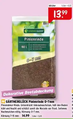 Raiffeisen Markt GÄRTNERGLÜCK Pinienrinde 0-7mm Angebot