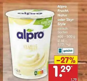 Netto Marken-Discount Alpro Frucht Natur Oder Skyr Style Angebot