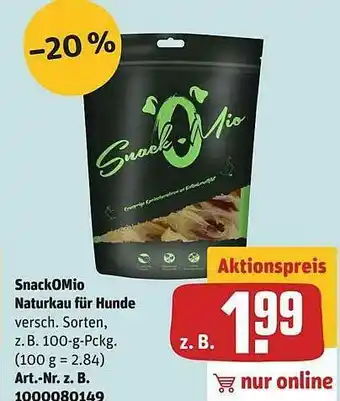 REWE Snackomio Naturkau Für Hunde Angebot