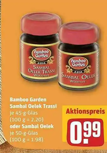 REWE Bamboo Garden Sambal Oelek Trassi Oder Sambal Oelek Angebot