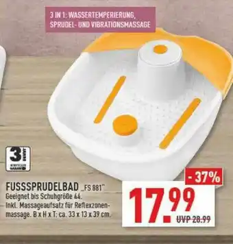 Marktkauf Fusssprudelbad „fs 881“ Angebot