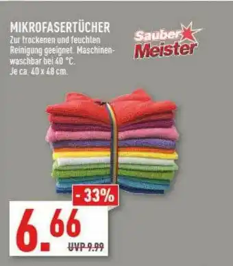 Marktkauf Mikrofasertücher Sauber Meister Angebot