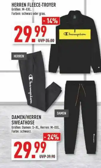 Marktkauf Herren Fleece - Troyer Damen-herren Sweathose Angebot