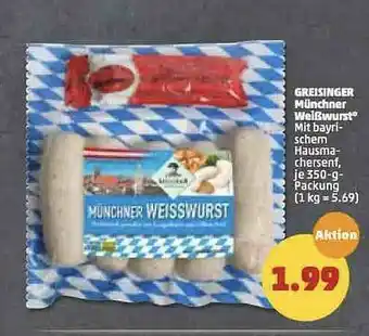 PENNY Greisinger Münchner Weißwurst Angebot