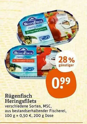 tegut Rügenfisch Heringsfilets Angebot