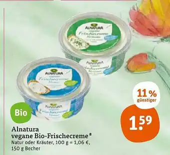 tegut Alnatura Vegane Bio-frischecreme Angebot