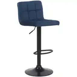 Netto Marken-Discount TPFLiving Barhocker Fani Gestell schwarz Samt Schwarz Angebot
